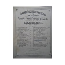 BEETHOVEN Septett op 20 Piano 4 mains Violon Violoncelle ca1867