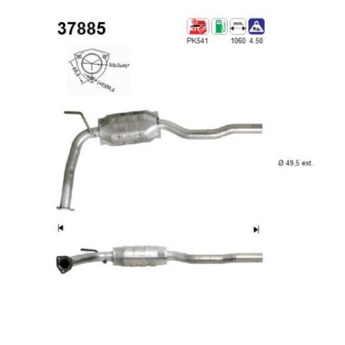 Catalyseur pour vw - pour,