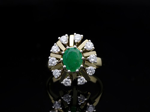 Bague vintage diamants