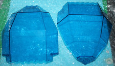 2 x Lego Espace &MONORAIL TrBlue Panel 10X10X12 ref 2409 Set 6958 6990 1793 6959