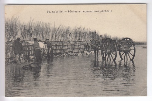 Cpa gouville pecheurs - 50,