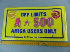 Autocollant sticker COMMODORE AMIGA 500 de 1987 Aufkleber VINTAGE E3