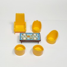 Lot Accessoire Mobiler Chaises Table Figurine Citrouille Magique Klorofil Vulli