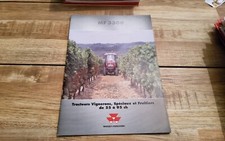 Brochure catalogue prospectus tracteur massey ferguson mf 3300 vignerons
