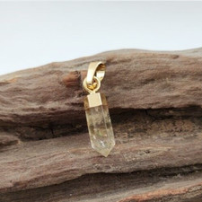 Un Pendentif Citrine en pierre Naturelle, Cordon offert