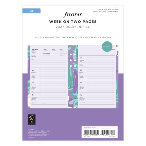 6351 filofax recharge - filofax,