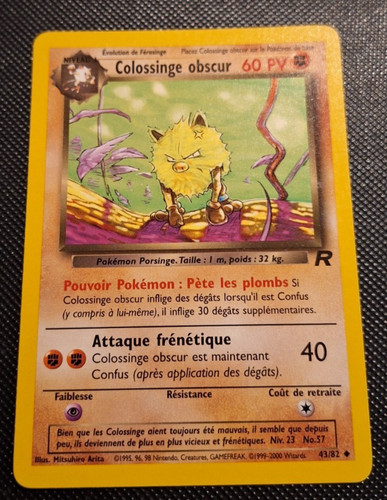 Carte pokémon colossinge - carte,