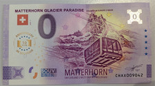Billet Euro Schein Souvenir Touristique -Matterhorn Glacier Paradise-CHAX 2025-4