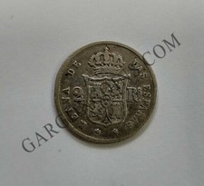 Isabelle II 2 Reals 1859 Madrid