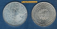 10 Euro 2010 Provence-Alpes-Côte d'Azur Série Régions 2010 Drapeaux Argent SUP