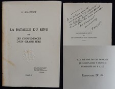 L. Malinge LA BATAILLE DU RÊVE..CONFIDENCES D'UN GRAND-PÈRE (+Envoi & N°) T.2