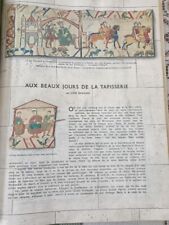 tapisserie broderie de " BAYEUX " licorne ....  anges ... feu .....conquètes