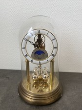 ancienne horloge a poser cloche verre hermle quartz a restaurer
