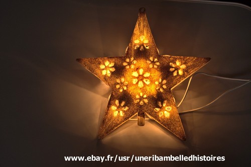 étoile cimier lumineuse - , à