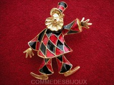 Broche "Clown Arlequin" N° 1