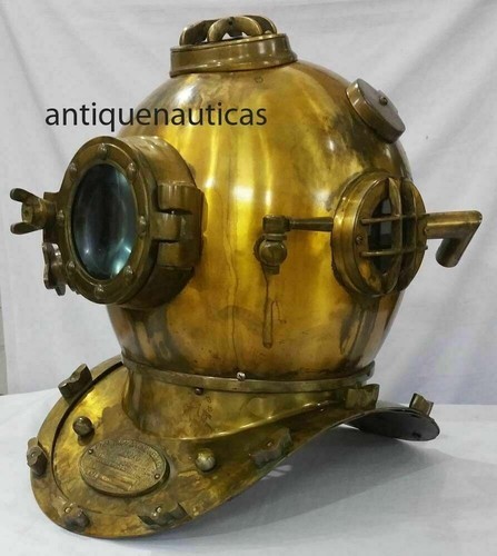 Casque plongée laiton - casque, 18"
