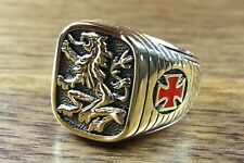 Lions Croix à Armoiries Inox