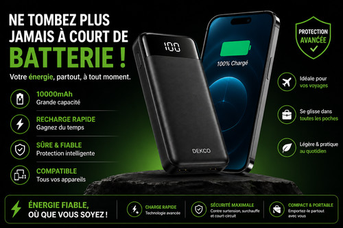 Batterie externe 20000mah - batterie,