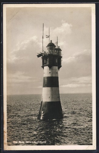 Carte postale phare sable - carte,