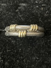 bague En Or 18 K Et argent