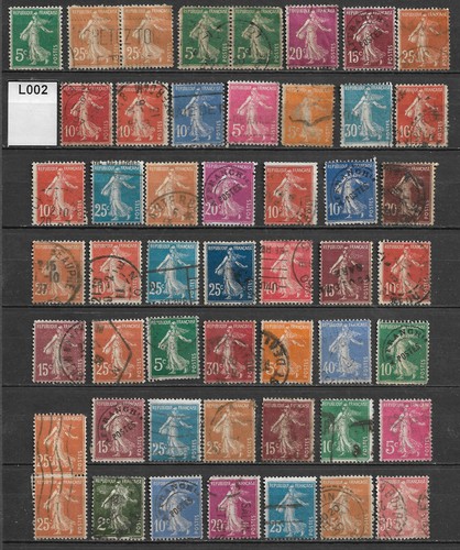 Lot timbres semeuse 1907 - lot, 50