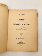 Lettres a Madame Bulteau - P