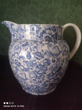 LAURA ASHLEY Grand Pichet céramique Vintage  1990 décor "Palace Gardens" TBE