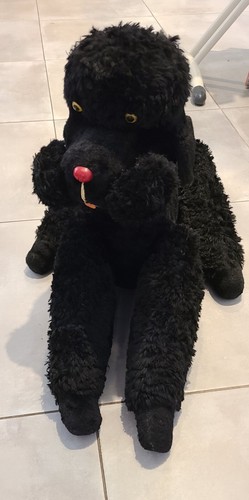 Jouet ancien caniche noir - ancien,