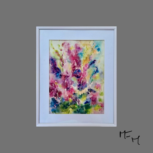 Tableau aquarelle abstrait - aquarelle,