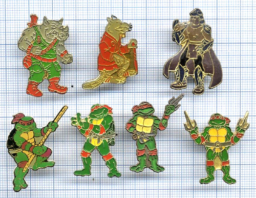 Lot pins divers tortues - lot,