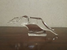 Cristal JG Durand mascotte levrier Art Deco