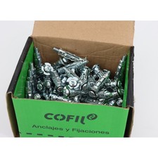Boîte de 100 chevilles métalliques Placo à expansion avec vis de 5x37 mm