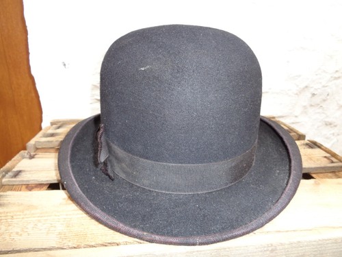 Ancien chapeaux melon noir - chapeaux,