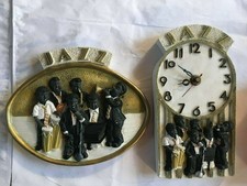 Lot de 2 cadres décoratifs - thème : musiciens de jazz noirs