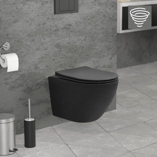 Suspendu court chasse eau - wc,