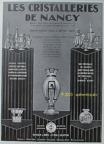 Publicite les cristalleries - publicite,