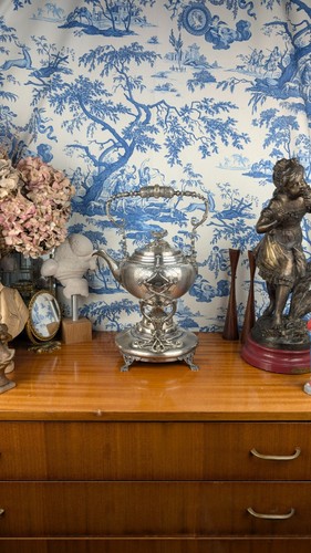 Samovar métal argenté - argenté, à