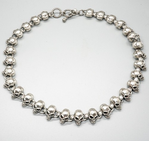Tête mort collier 925 - tête,