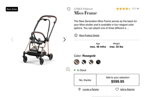 Cybex platinummios frame - cybex,
