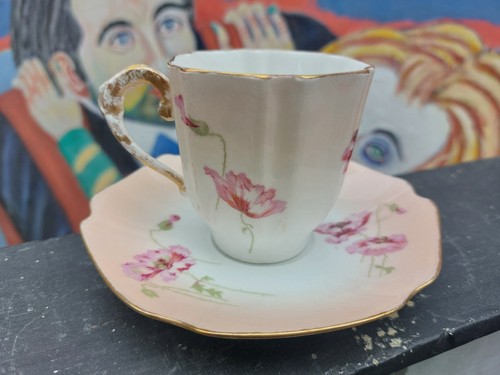 Art nouveau tasse - moka, dorures
