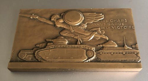 Militaria plaque bronze les - militaria., bronze.
