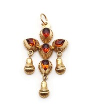 Pendentif Saint Esprit auvergnat en or 18k, pendentif religieux, bijou ancien, B