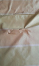 Coupon tissu rayures vert