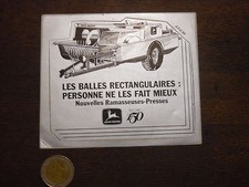 Autocollant John Deere nouvelles ramasseusses-presses