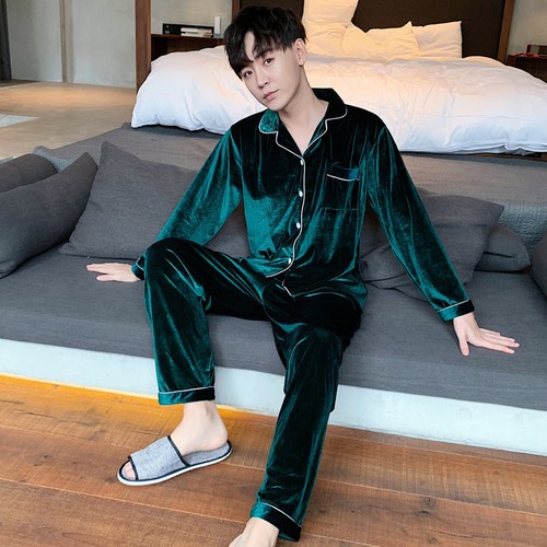 Hommes costume velours pyjama - hommes,