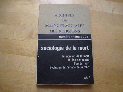 Sociologie mort rituel - de, la
