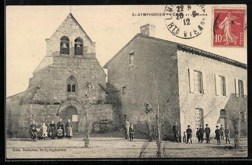 Cpa symphorien l église - cpa, st-symphorien,