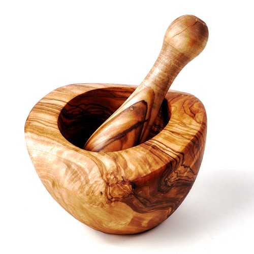 Mortier pilon bois - mortier,