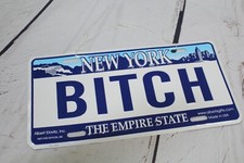 NYC novelty license plate