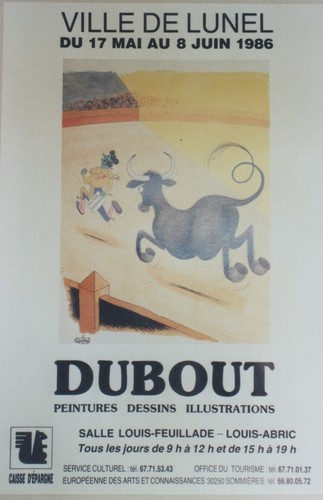 Exposition dubout lunel 1986 - "exposition, 1986"